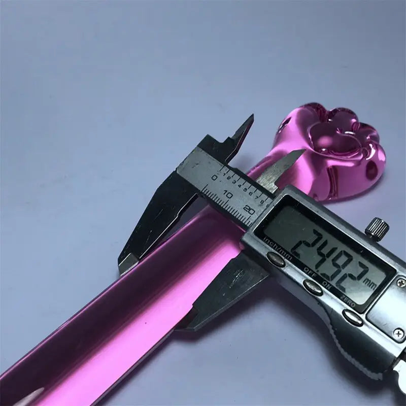Glass Anal Plug With Paw-Shaped End Smooth G-Spot Stimulator