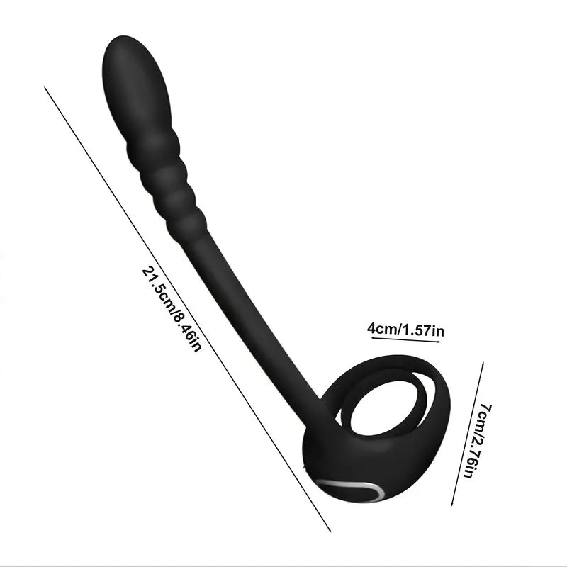 Gland Massager Prostate Anal Vibrator 10 Frequency Sperm Ring Anal Plug