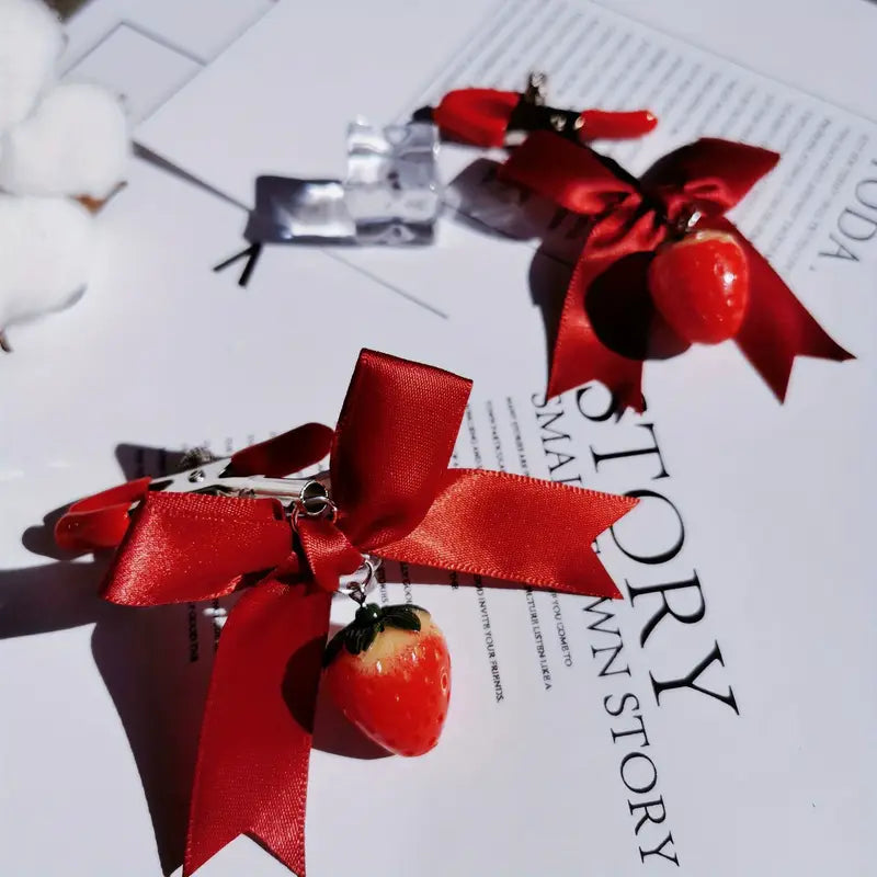 Strawberry Series Female Butt Anal Plug With Bell Anal Sex Toy