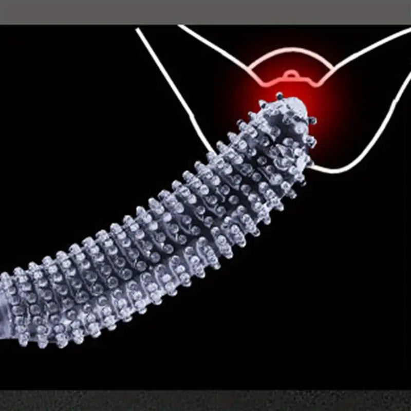 Wolf Fang Stick Shape Clear Anal Butt Plug Large Dildo Adult Toy For Women