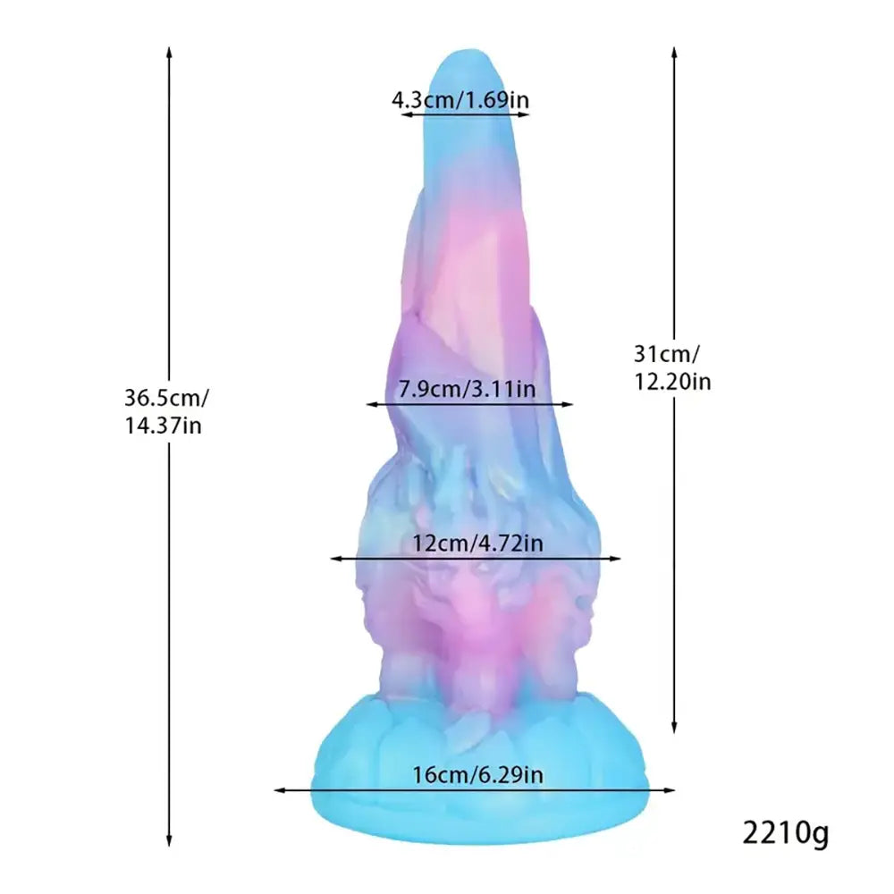 Super Giant Monster Sex Toy Colorful Stone Thick Anal Plug Sex Toy