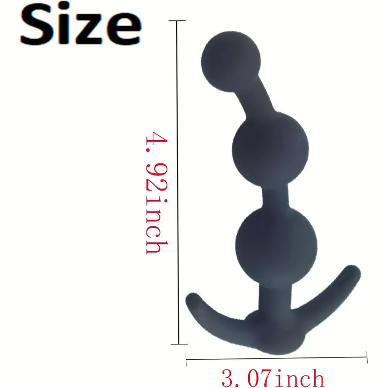 Silicone Anal Beads Butt Plug Three Ball Anal Chain Link Anal Beads