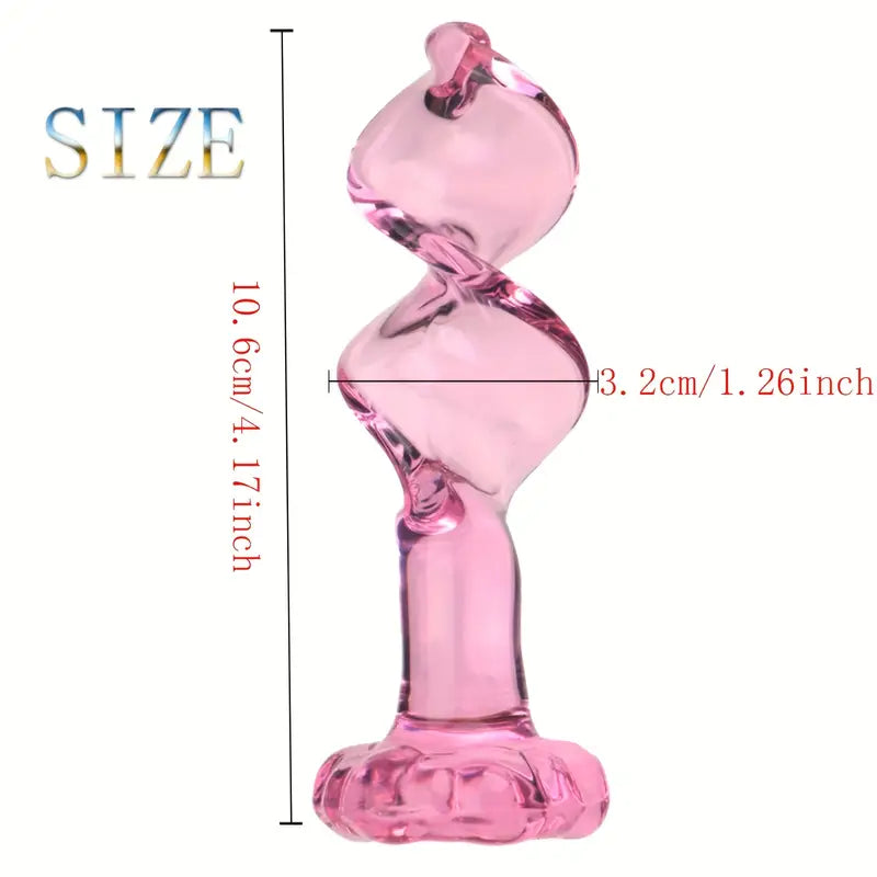 Glass Anal Plug Mini Crystal Ball Butt Sex Pleasure Wand Adult Sex Toy