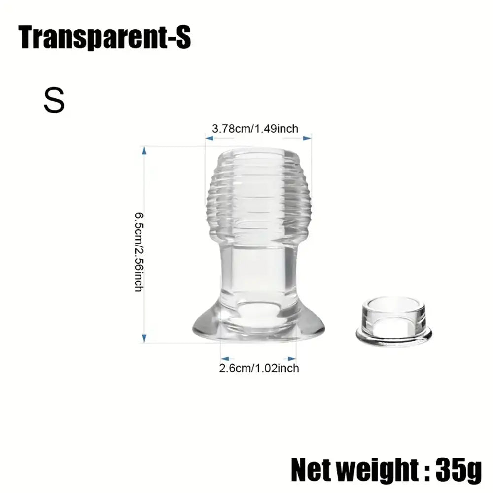 Anal Plug Hollow Butt Plug With Stopper Capacity Enema Anus Cleaner