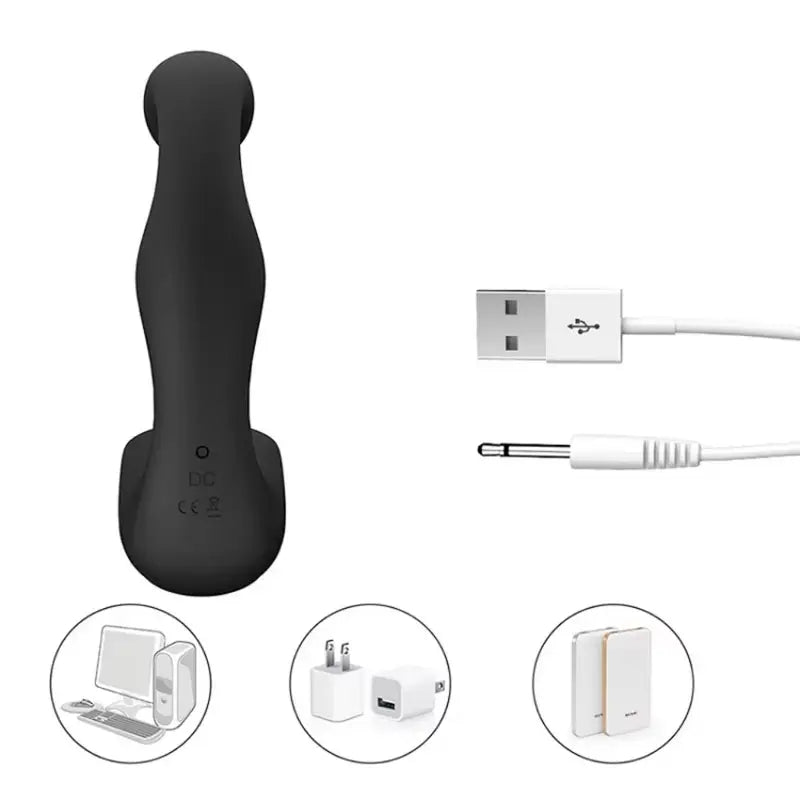 Silicone Prostate Massager 10 Speed Silent Anal Point Vibrator Sex Toy