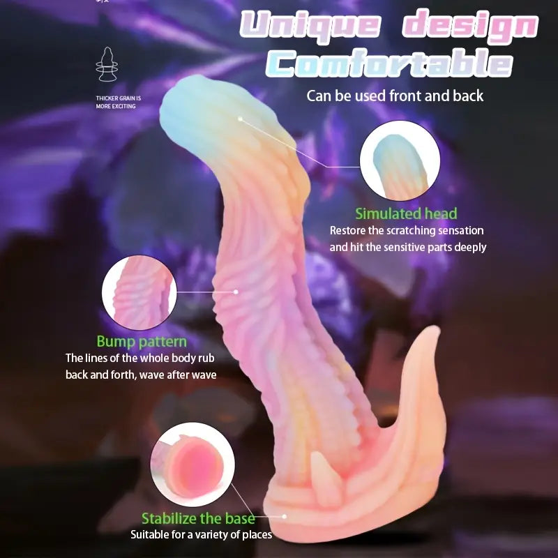 Alien Dinosaur Silicone Anal Plug Waterproof Thick-Ended Dildo