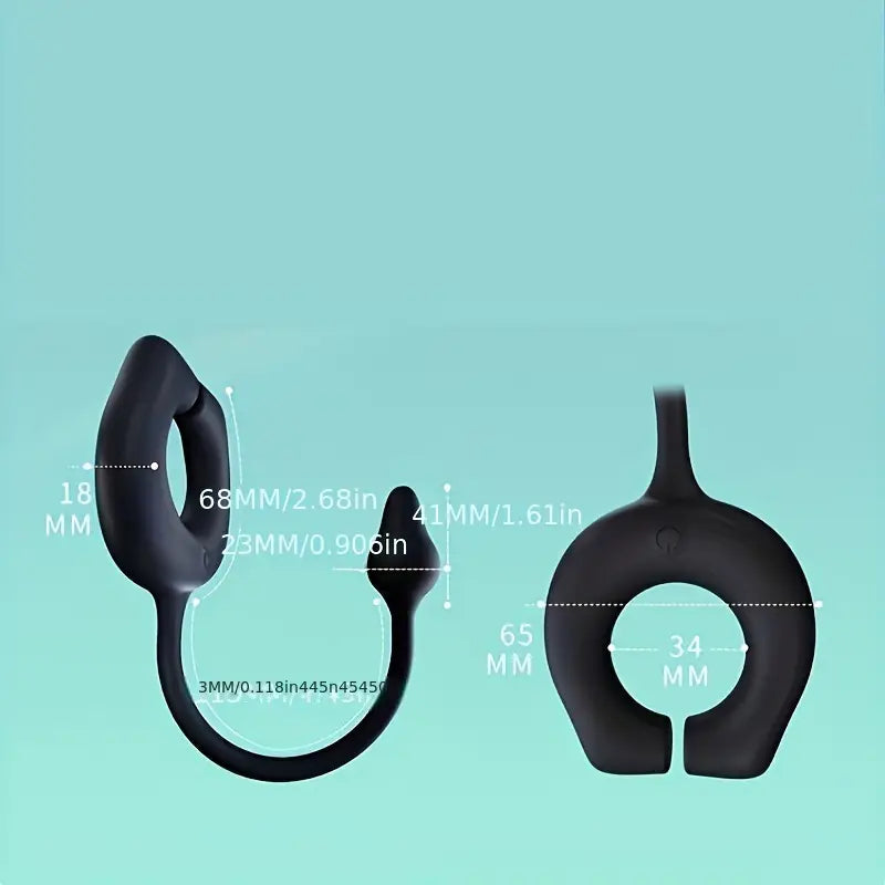 Vibrating Cock Ring With Anal Butt Plug Prostate Massage Enhanced Pleasure