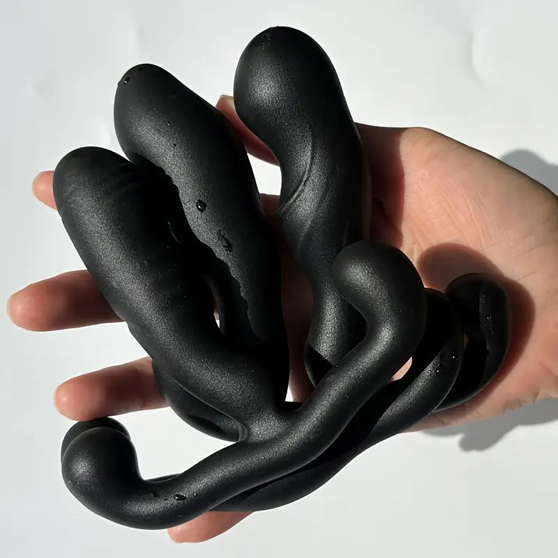 Spiral Anal Silicone Plug Anal Dildo Butt Plug Men Prostate Massager