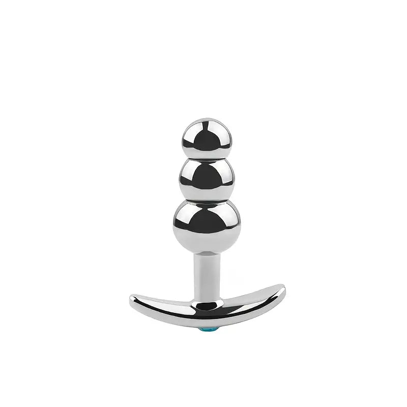 Anchor T-Shaped Base Removable Design Metal Anal Butt Plug