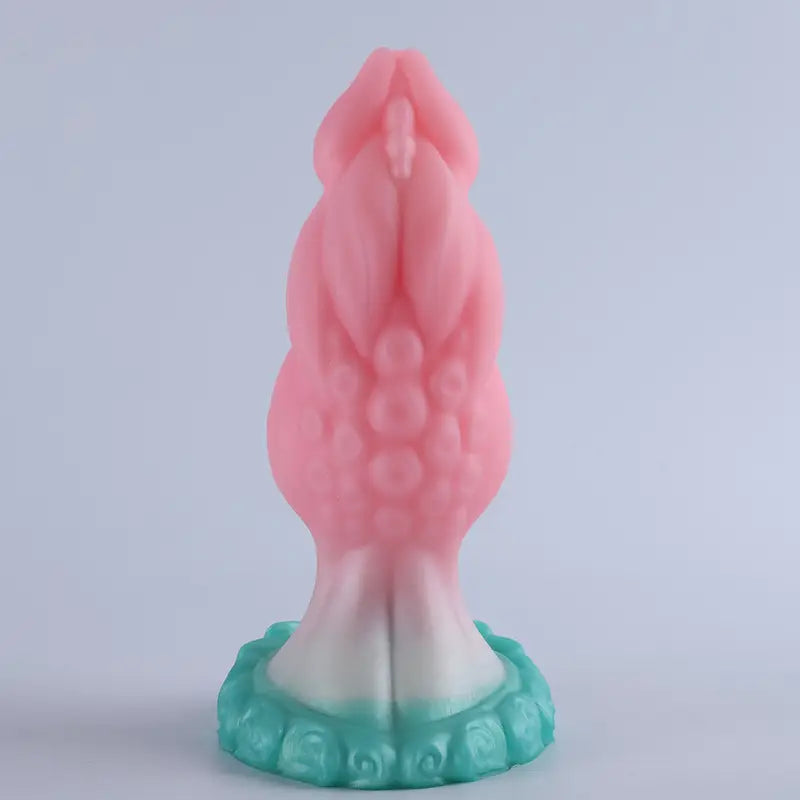 7.09in Monster Fantasy Thick Knot Dragon Silicone Dildo With Suction Cup