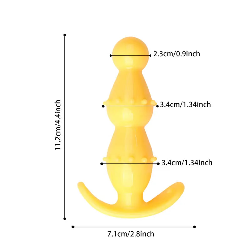 Pink Anal Plug Pull Handle Ergonomic 3-Ball Design For Prostate Massage