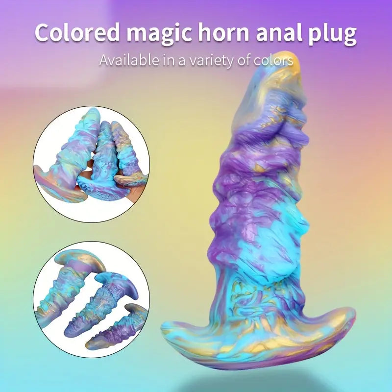 Silicone Soft Skin Feeling Manual Massage Wearable Anal Plug Dildo