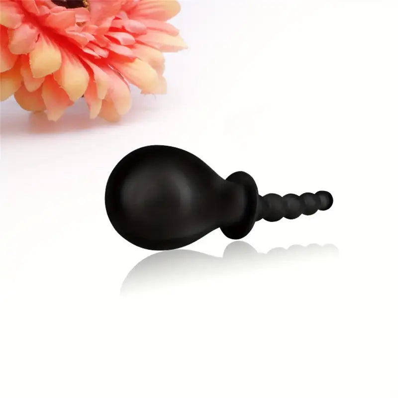 Reusable Silicone Enema Bulb With Comfort Butt Plug Easy Grip Bulb