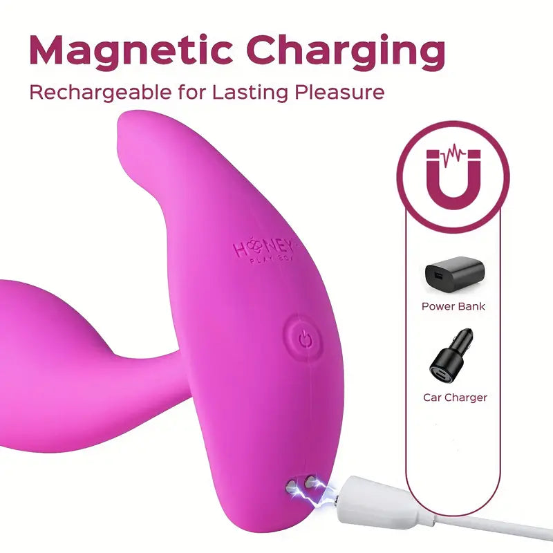 G-spot Vibrator Dual Vibrator With 9 Vibrating Modes Wearable Butt Plug