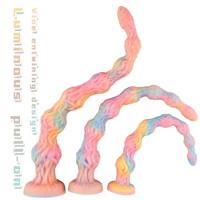 Realistic Tree Vine Beads Anal Prostate Massager Glowing Butt Plug