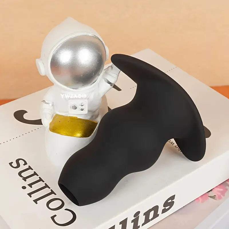 Silicone Anal Plug Dilator Toy Hollow Peep Design Narrow Flared Base