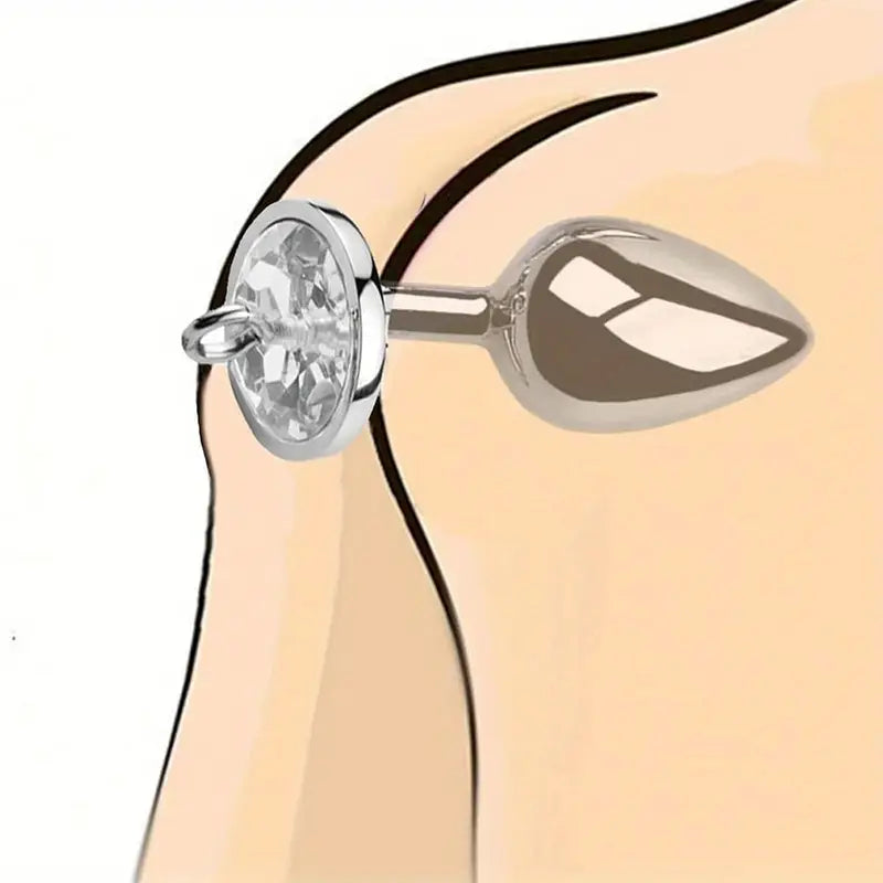 Handcuffs Anal Plug Butt BDSM Bondage Toy Anal Plug with Handcuffs