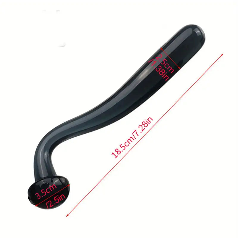 Dual-Ended Glass Wand Massager G-Spot Stimulator Butt Plug