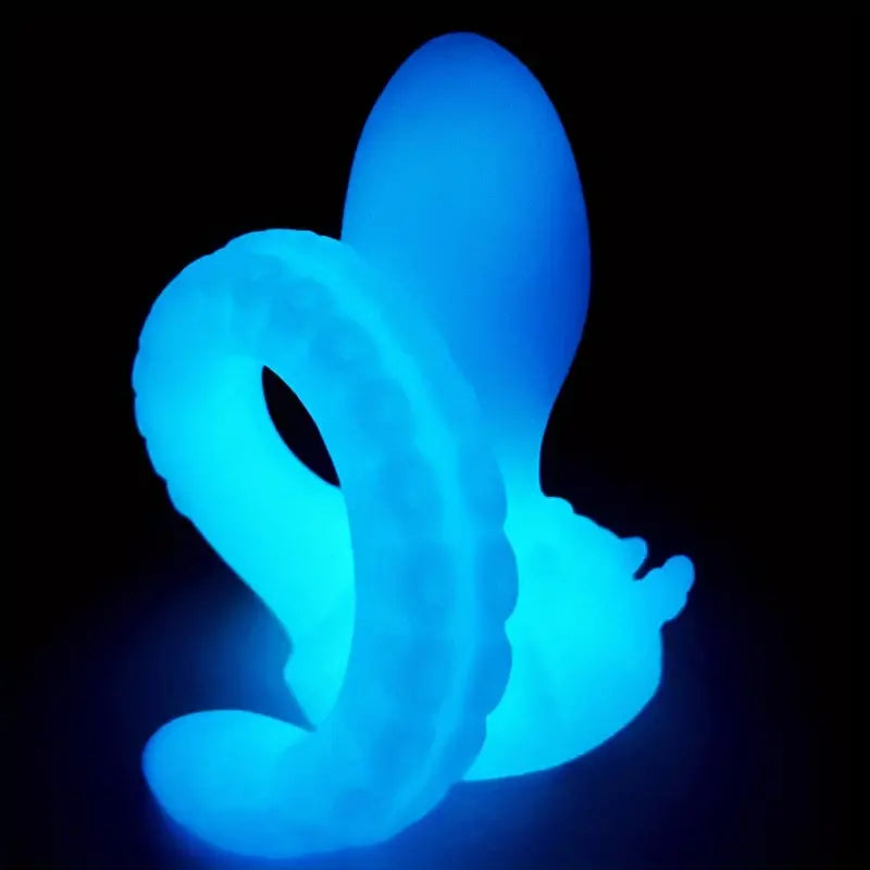 Octopus Anal Plug Extra Long Tentacle Double Head Glowing Sex Toy