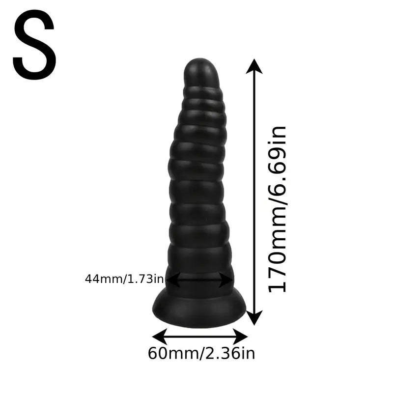 Super Large Anal Plug With Suction Cup PVC Soft Flexible Anal Toy