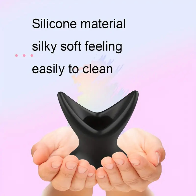 Silicone Hollow Anal Butt Plug Enema Cleaner Expansion Anal Dilator