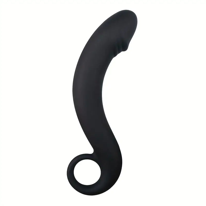 6.88in Black Curved Dildo For Women Clitoris Stimulator Erotic Sex Toy