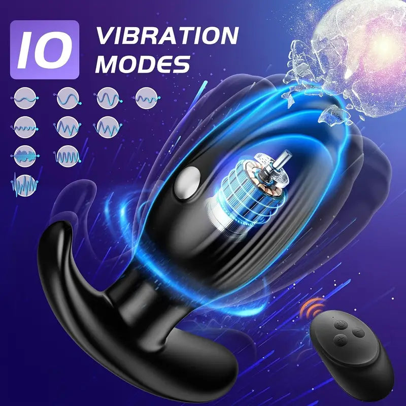 Posterior Vibrating Remote Control Anal Plug For Adult G-spot Sex Toy