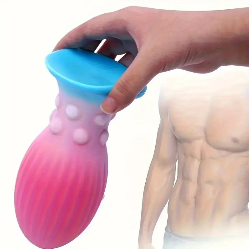 Bright Color Unisex Soft Silicone Anal Plug Toy Anus Dilator Massager