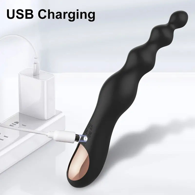 Rechargeable Anal Beads Butt Plug Prostate Massage Auto Adult Sex Toy
