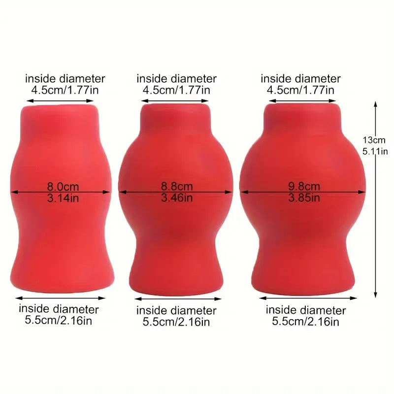 Silicone Enema Anal Vaginal Dilator Soft Hollow Prostate Massage Sex Toy