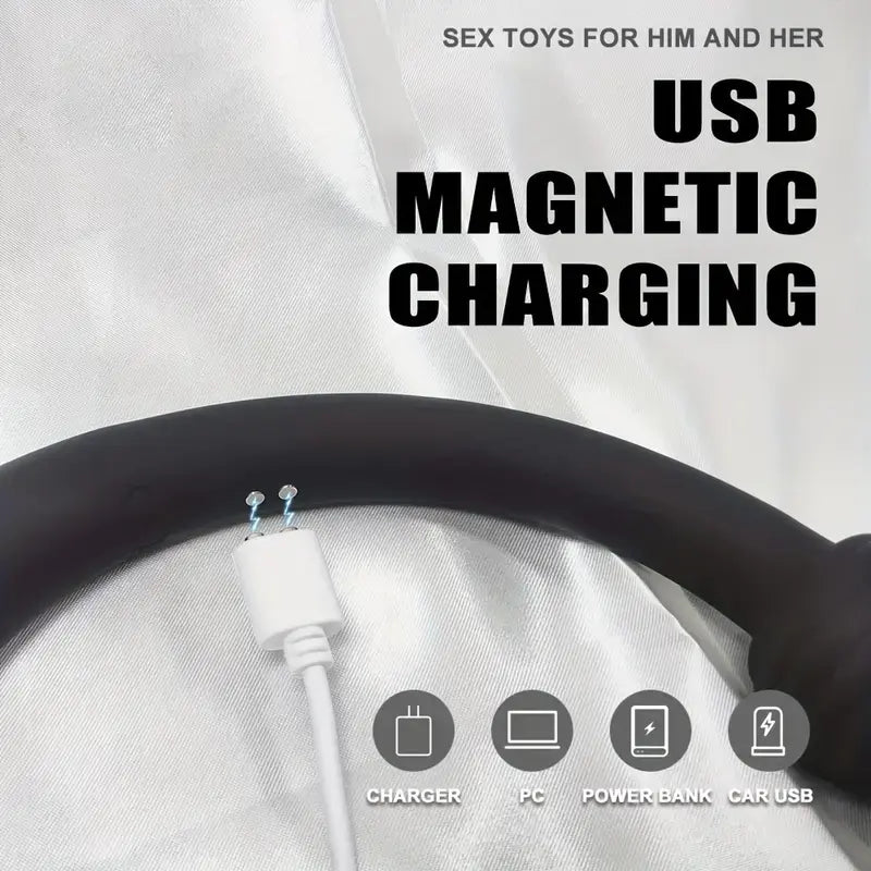 10 Modes Silicone Beads Anal Plug Vibrator For G Spot Vagina Prostate