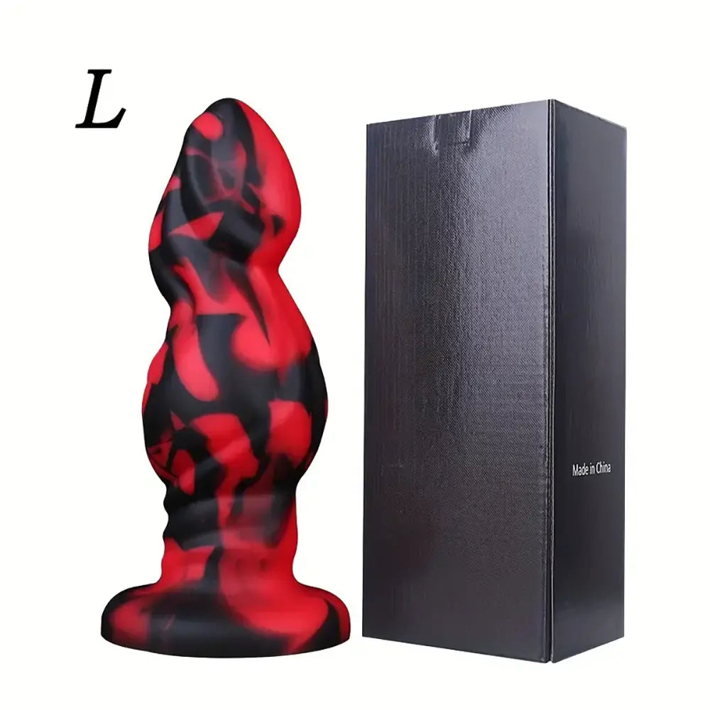 Silicone Anal Plug with Suction Cup Large Dildo Butt Plug For Beginners
