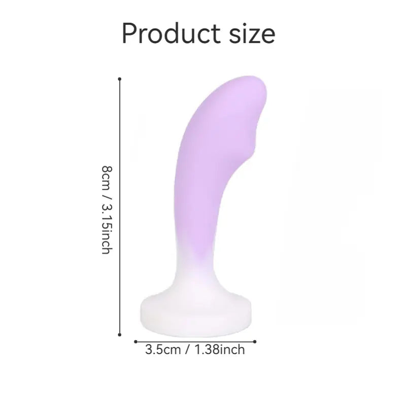 3 Colors Small Smooth Silicone Anal Plug With Gem Base For Beginners
