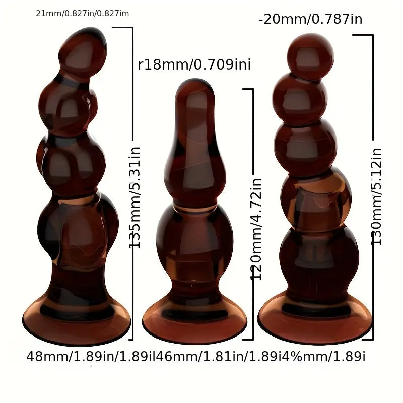 Twisted Anal Plug With Anal Beads For Women Men Couples Sex Stimulate