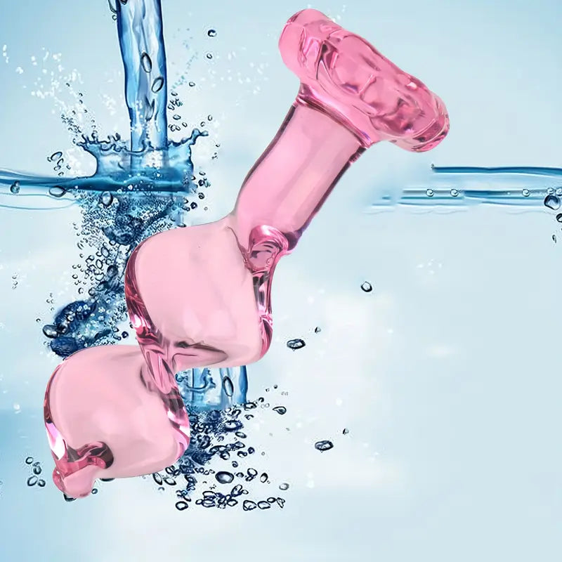 Glass Anal Plug Mini Crystal Ball Butt Sex Pleasure Wand Adult Sex Toy