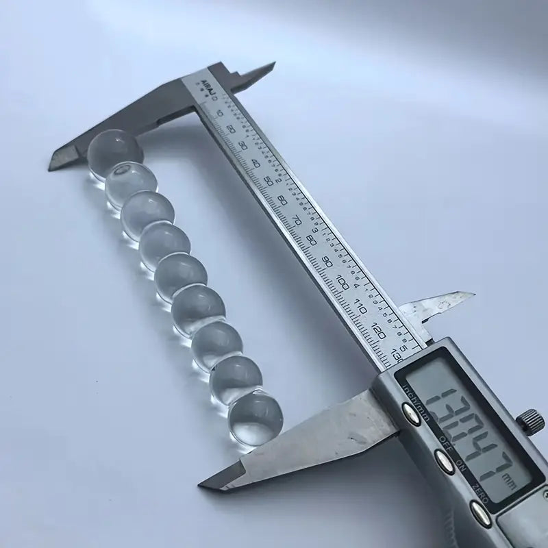 5 Crystal Glass Anal Plugs Transparent Anal Beads For Adult Pleasure