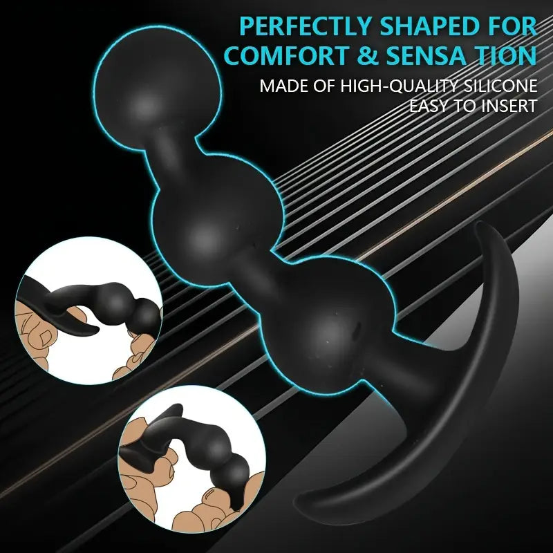 Silicone Anal Plug Beads Butt Plug Anal Beads Dilator For Anal Massage