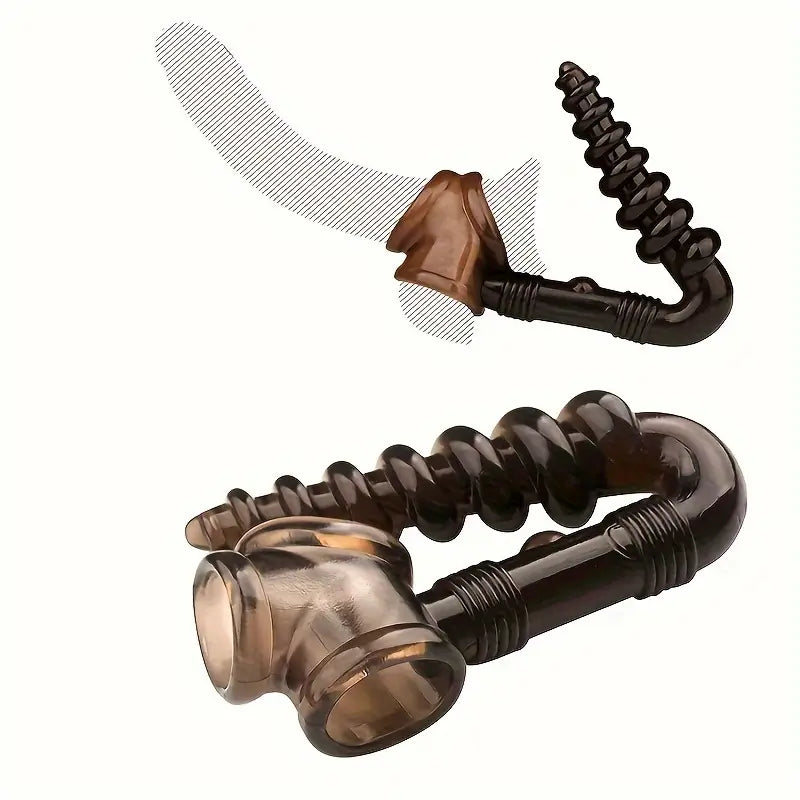 Spiral Drill Anal Pulling Beads Plug Male Sex Toy For Flirting Use