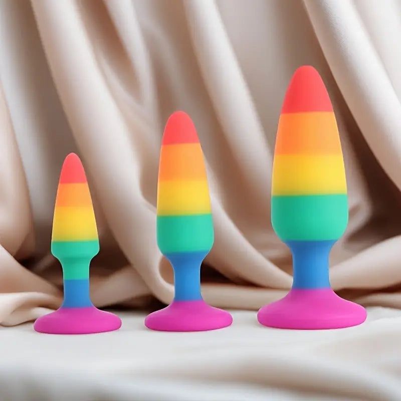 3 Sizes Silicone Butt Plug Adult Sex Toy Anal Trainer For Couples