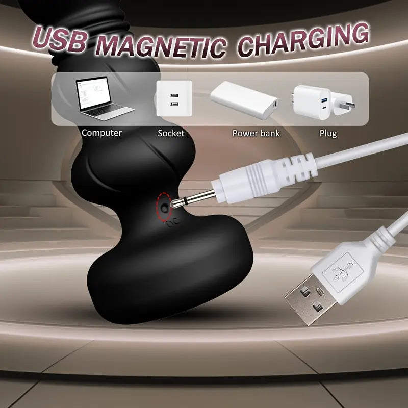 Wireless G-Spot Stimulator With 2 Modes Dual Motor Vibrating Anal Plug