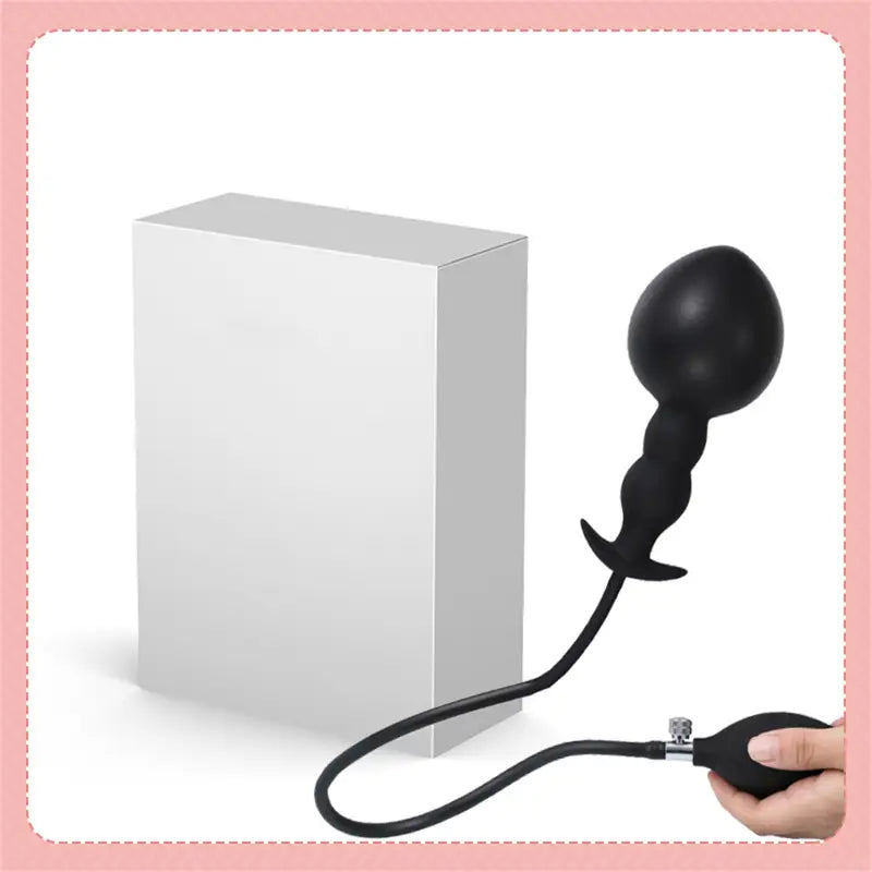 Inflatable Silicone Butt Plug Anal Beads Stretchers G Spot Stimulator