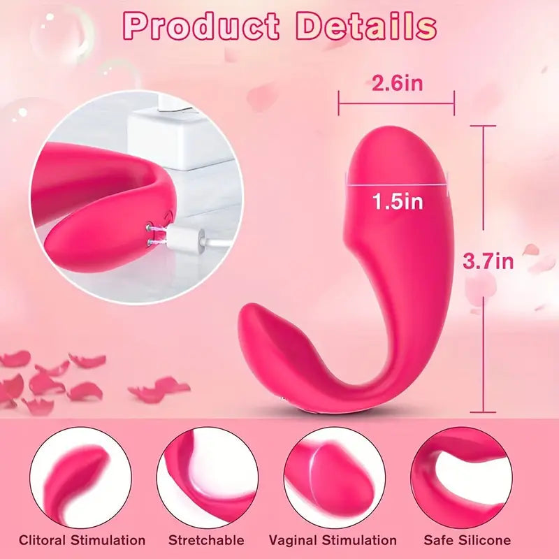 Wearable Bullet Vibrator Dual Motors Panty Vagina Stimulator Butt Plug Dildo