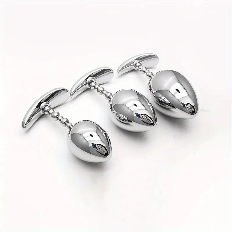 Metal BDSM Stainless Steel Butt Plug Chastity Anal Expansion Tool