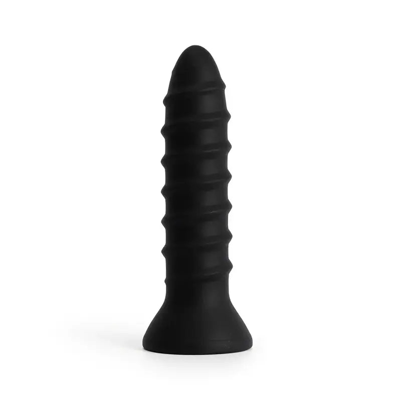 Silicone Anal Dildo 10 Vibrating Nail Shape Butt Plug With Screw Thread