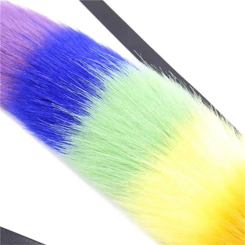 Anal Plug with Faux Tail Cosplay Silicone Butt Plug Adult Toy For Women