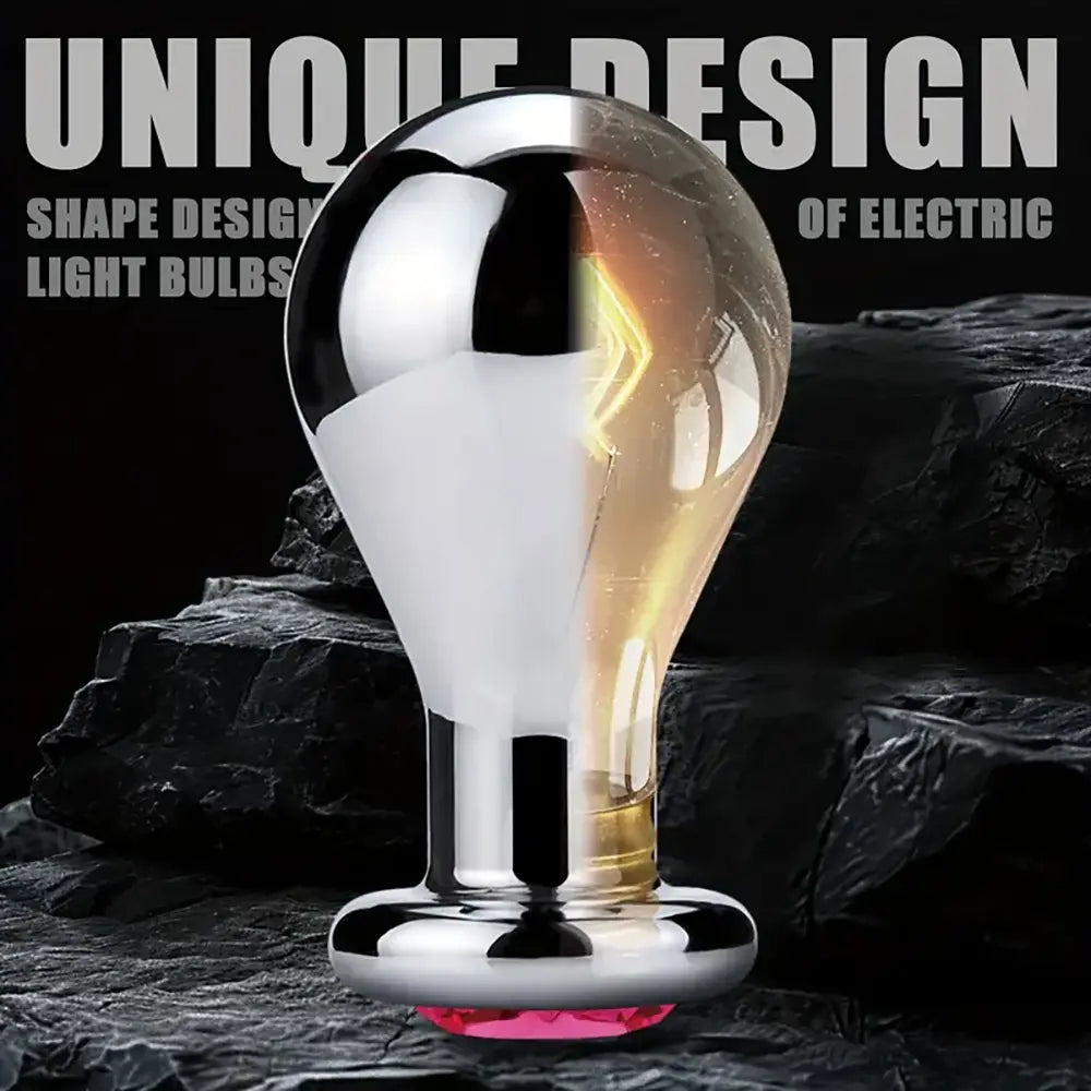 Unisex Metal Anal Plug Toy Sex Accessory For Anus Dilation Stimulation