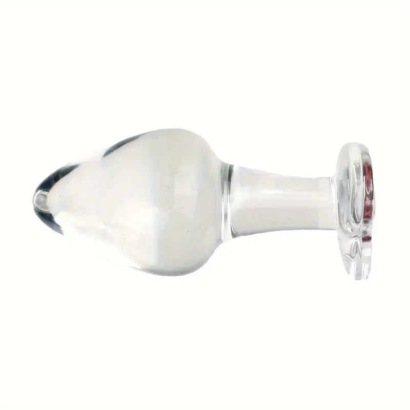 Glass Crystal Heart-Shaped Anal Plug Adult Toy For Couples Men Women