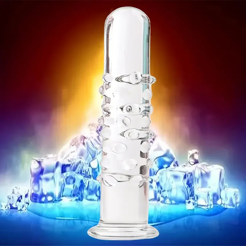 Crystal Glass Dildo Prostate Massager G Spot Stimulator Crystal Toy