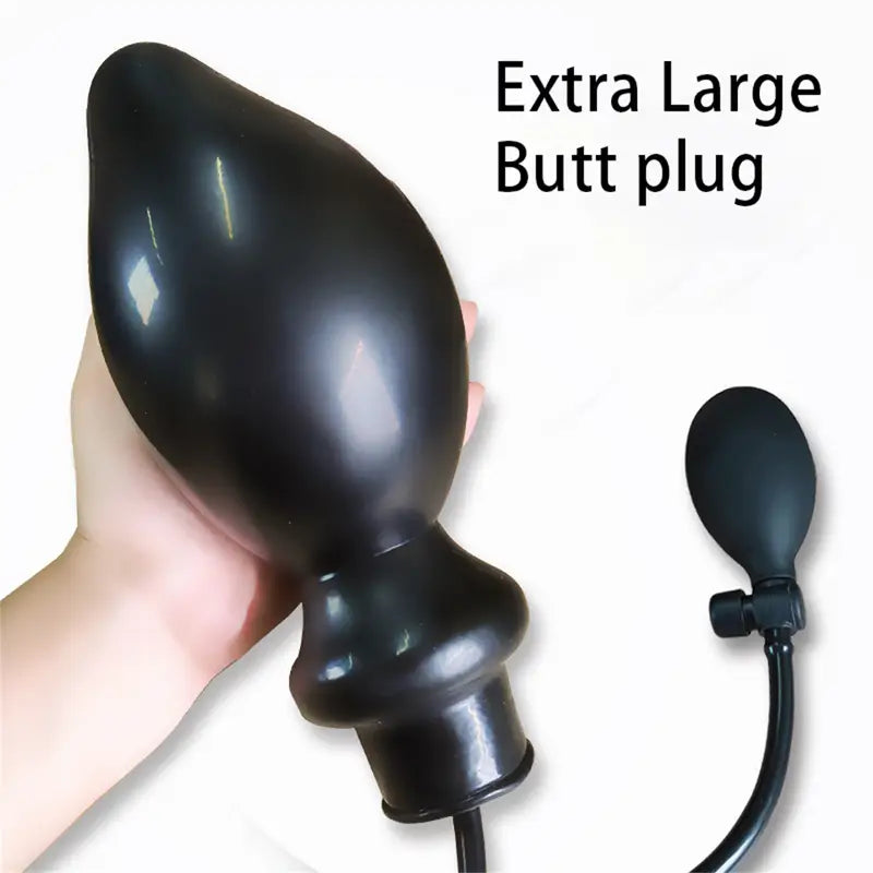 Inflatable Anal Plug Pointed Silicone Butt Plug Adult Dildo Toy For Women