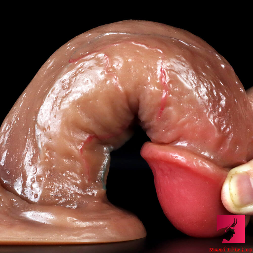 6.88in Lifelike Soft Dual Density Silicone Dildo With Suction Cup